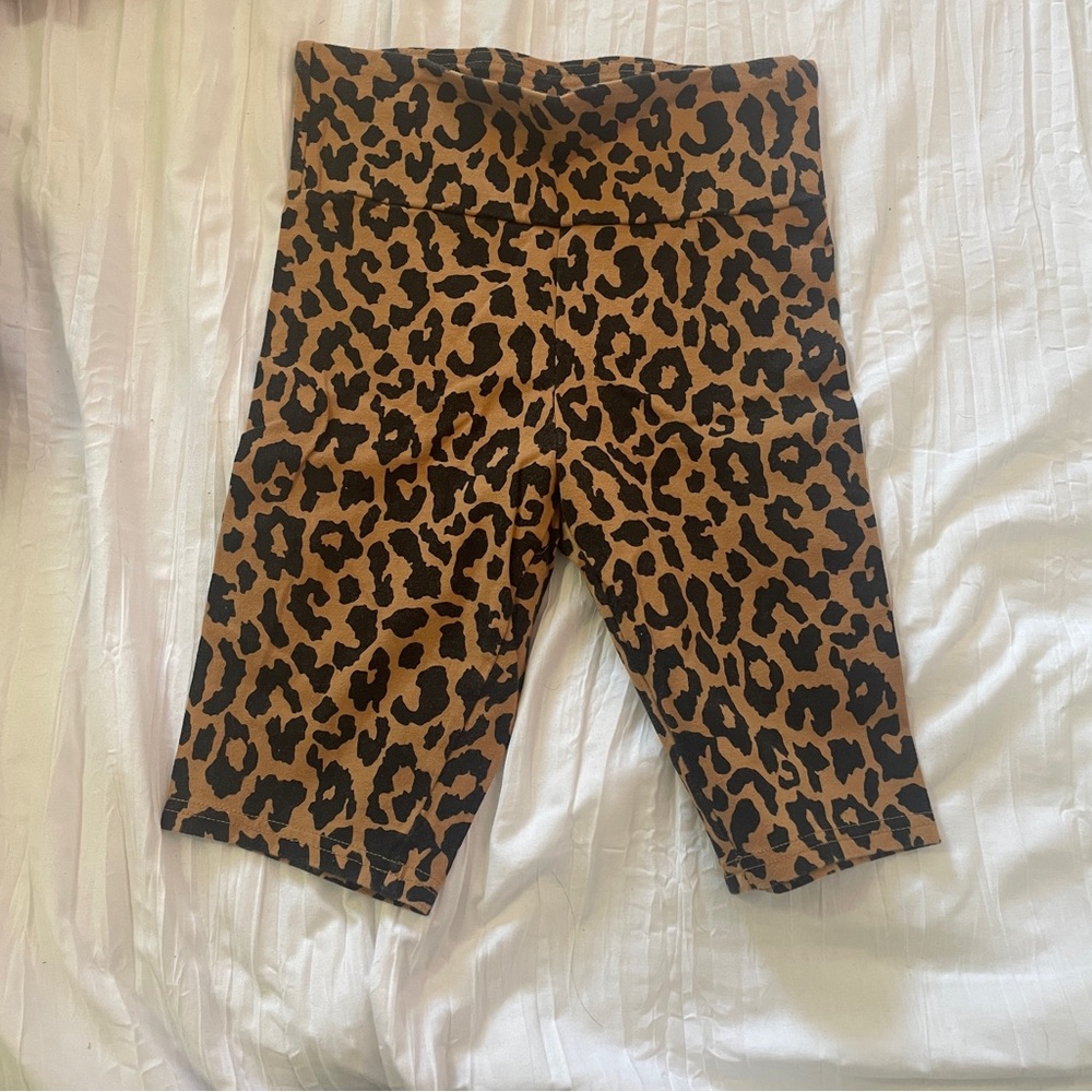 Biker shorts leopard print